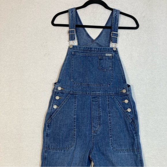Old Navy Juniors Overalls The Best in Demin Classic Blue Jeans Size 16 Cotton - Picture 2 of 16